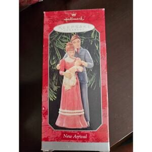 Hallmark Keepsake Ornament New Arrival Baby Porcelain-Dated 1998 LaDene Votruba